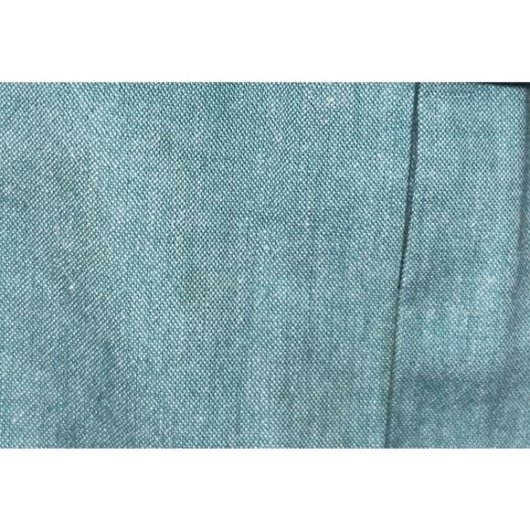 Neiman-Marcus Men's Large 100% Cotton Pale Green Short Sleeve Button Up Shirt - Picture 3 of 9